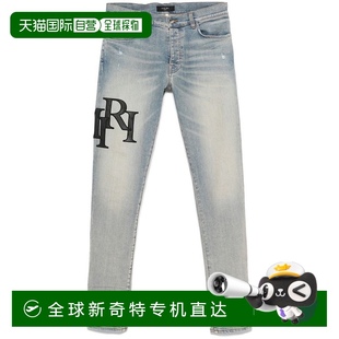 五口袋設計 自營 amiri淺藍色牛仔牛仔褲 經典 美國奧萊直發 藍色