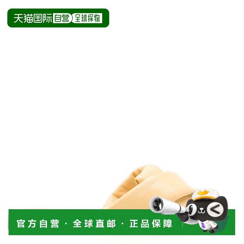 自营 salvatore ferragamo菲拉格慕Alrai Knott背带纳帕滑板-黄色