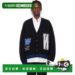 1h可退 香港直邮off-white 男士 黑色 00 Glide Diagonal Varsity