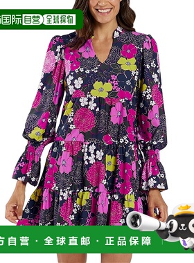 自营 jude connally裘德 康纳利 塔米分层连衣裙-红色 美国奥莱直