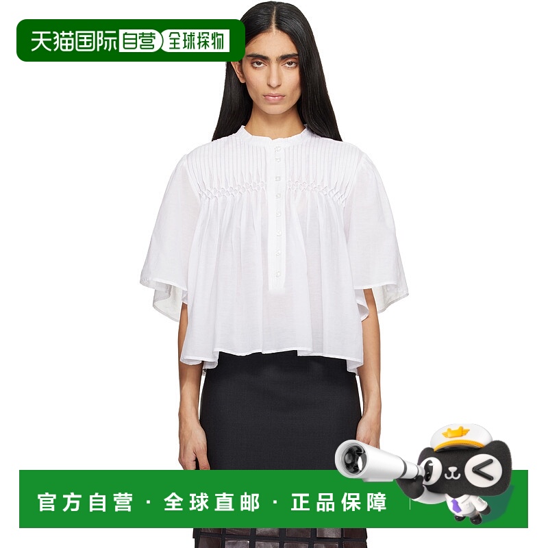 1h可退 香港直邮潮奢 ISABEL MARANT 女士 白色 Destiny 上装 HT0