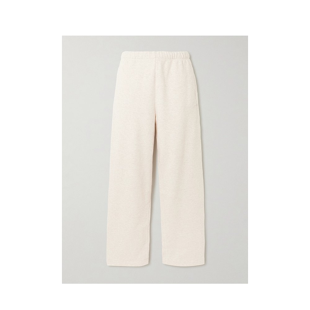 1h可退 香港直邮SKIMS 女士 Heather 经典款棉混纺针织燕麦色直筒