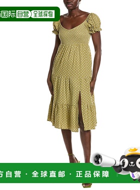 自营opto.p.t兰娜迷笛连衣裙-绿色 美国奥莱直发新款