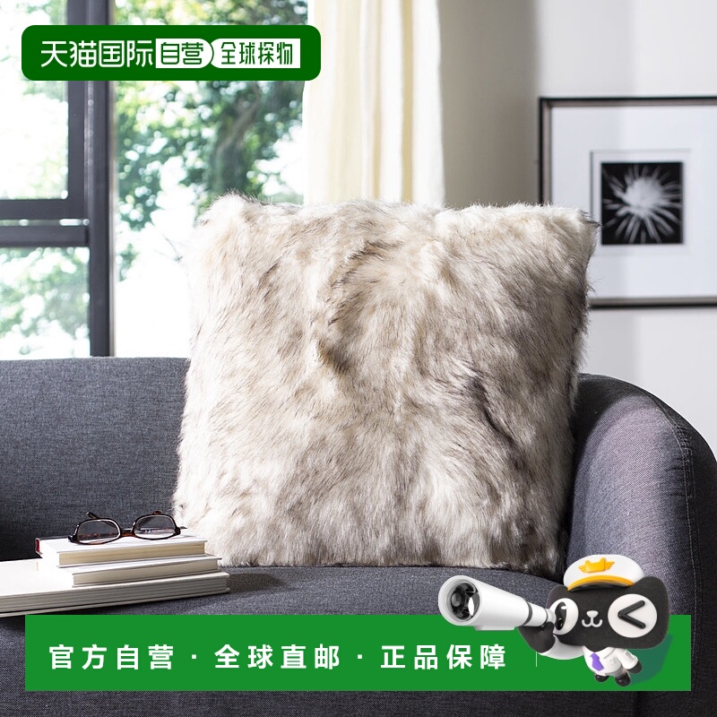 自营 Safavieh Coco Tips 枕头 - 灰褐色 美国奥莱直发