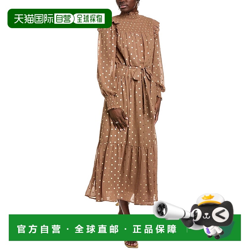 自营Endless Rose Polka Dot Maxi Dress - brown 美国奥莱直发