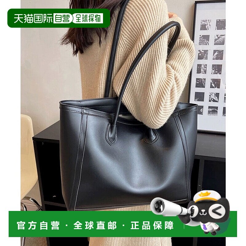 日本直邮florge 可收纳A4文件的皮革触感简约托特包/商务包 FL821