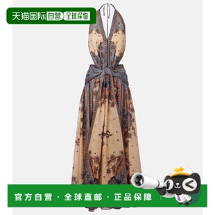 1h可退 香港直邮潮奢 ZIMMERMANN 女士 Ascension 印花棉质长款连