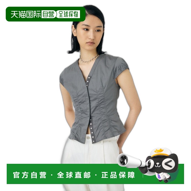 1h可退 日本直邮MOUSSY 女士无袖钮扣衬衫  010HAS305841