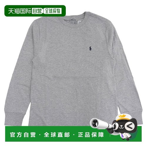 日本直邮Ralph Lauren 服装 男士女士长袖 T恤 L 棉灰色 CORE REP