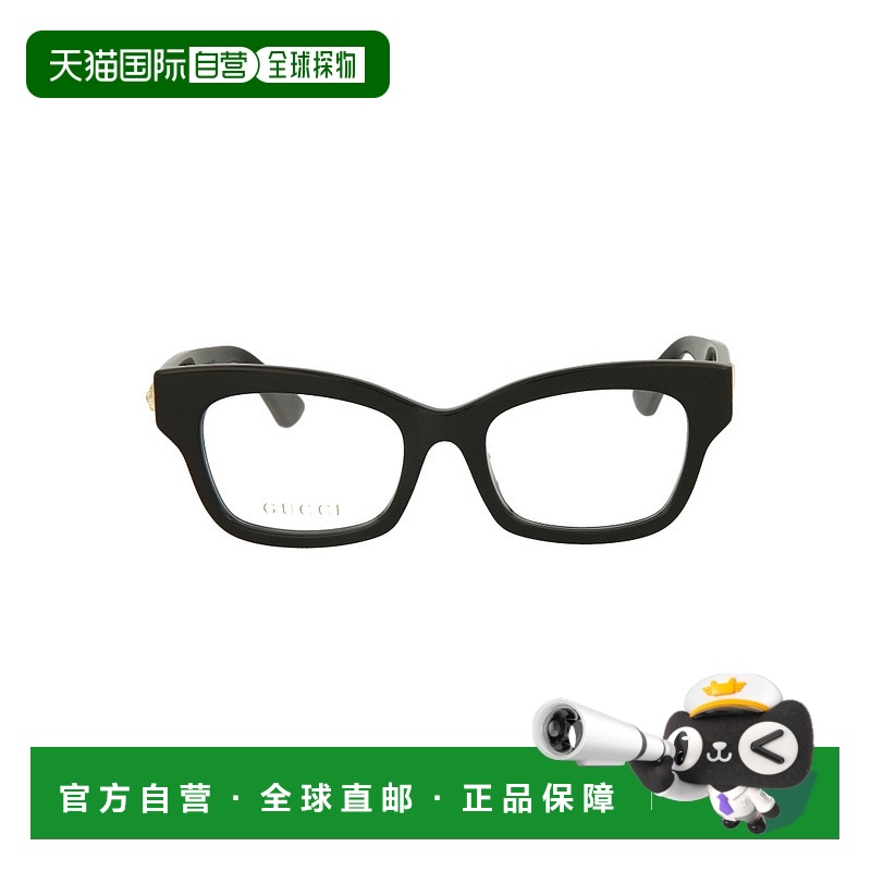 1h可退 香港直邮GUCCI 女士眼镜 GG0031OA001 SS2025 黑色