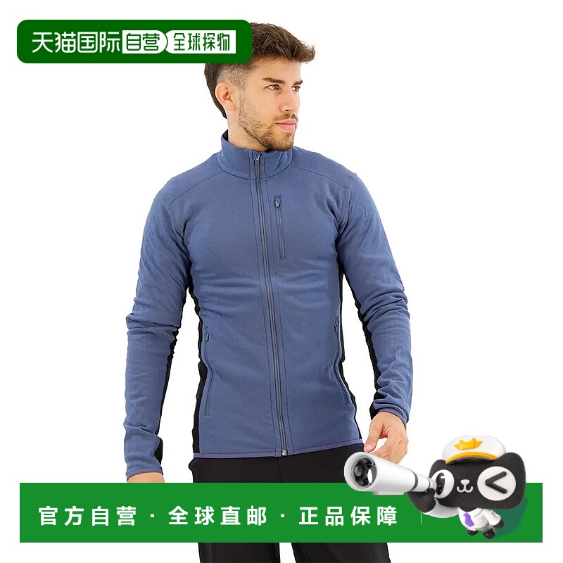 香港直邮ICEBREAKER Descender 全拉链运动衫 男士长袖抓绒户外