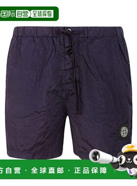香港直邮STONE ISLAND 男士短裤 1015B0643V0026 SS2023 蓝色