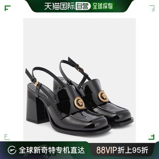 Versace 范思哲 女士 001 香港直邮潮奢 Alia 漆皮露跟乐福浅口鞋