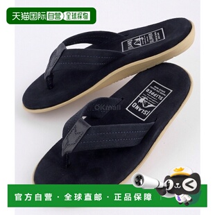 韩国直邮Island Slipper 男士绒面革配皮革丁字裤 (PT203SL-NVNV)