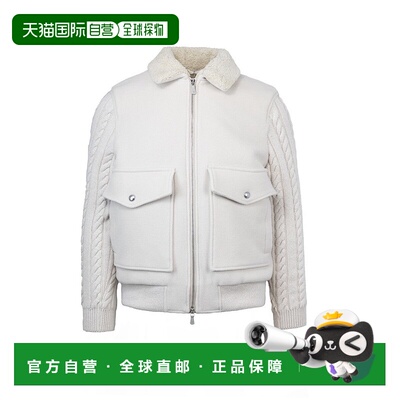 自营eleventyJacket With Knit Inserts - Beige - white 美国奥