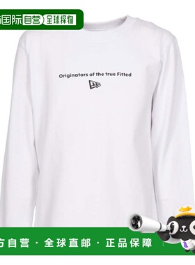 日本直邮NEW ERA 儿童长袖棉质T恤 Circle OOTTF [14325135] 白色