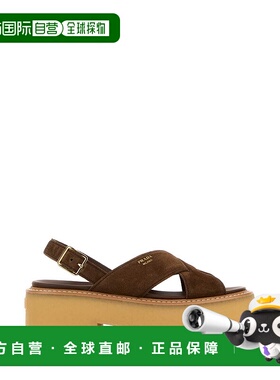 香港直邮PRADA 女士凉鞋 1X229OF055054F0324 SS2026 棕色