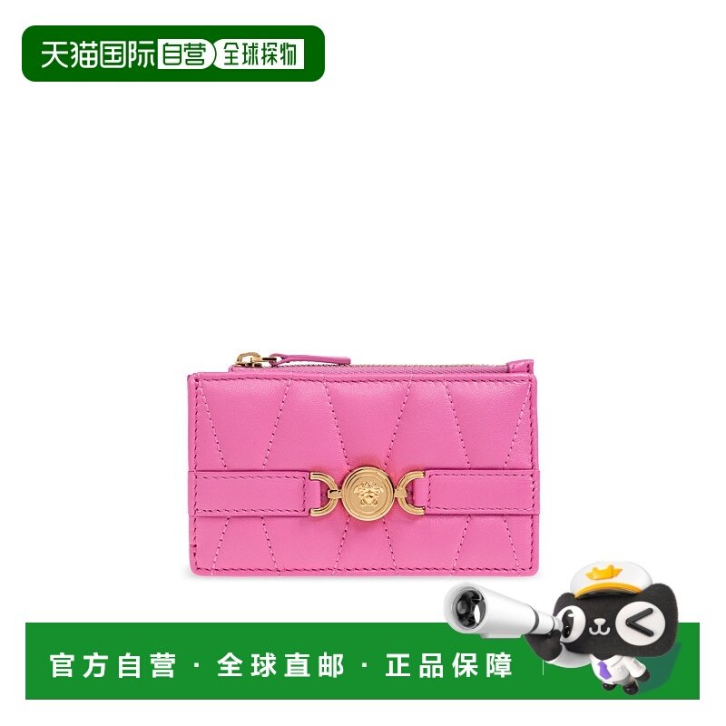 香港直邮VERSACE 女士卡包 10162271A129751PV9V AW2025 粉红色
