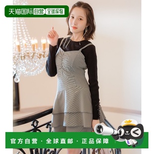 1h可退 日本直邮WILLSELECTION 女装 双肩带不对称迷你连衣裙 收