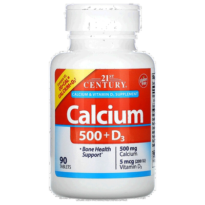 香港直发21st Century富含钙促进骨骼健康90片成年人维生素补充剂