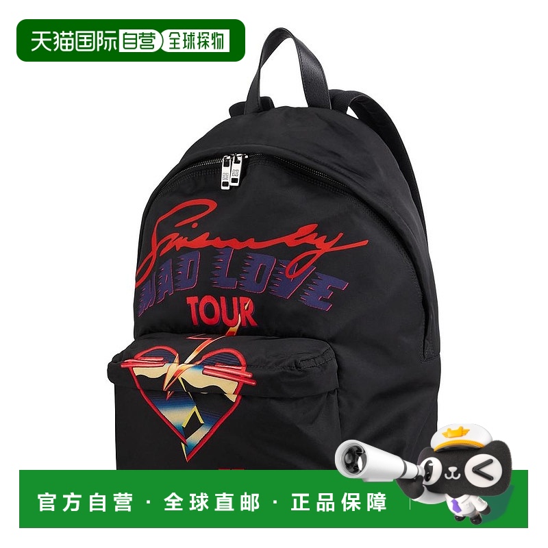 1小时内可退 【美国直邮】givenchy 男士 双肩包大号真皮背包