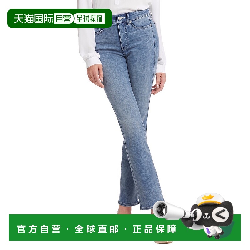 自营NYDJ Petite Marilyn Hayden Valley Straight Leg Jean - mu