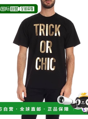 香港直邮MOSCHINO 男士T恤 071302401555 黑色 Trick Or Chic T-s
