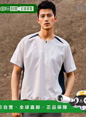 日本直邮ZETT 短袖半拉链毛衣 BOV535H-1129A高档舒适 时尚百搭