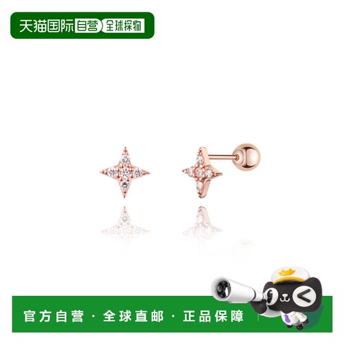 韩国直邮STONEHENGE 女士耳钉 SAG-23A09P-S4RCG00 14k 单只