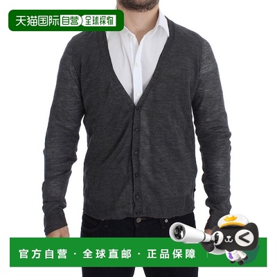 自营 Costume National Elegant Wool Blend Cardigan Men's Swea