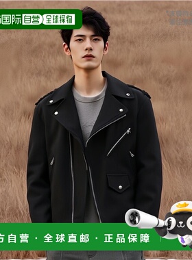 香港直邮BALMAIN 男士夹克 DH1TD512WC680PA CO 黑色 Giacca Bike