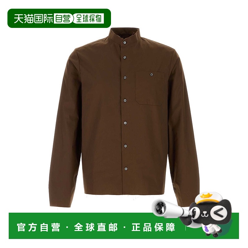 香港直邮PRADA 男士衬衫 UCN641SWMO17DGF0324 SS2026 棕色