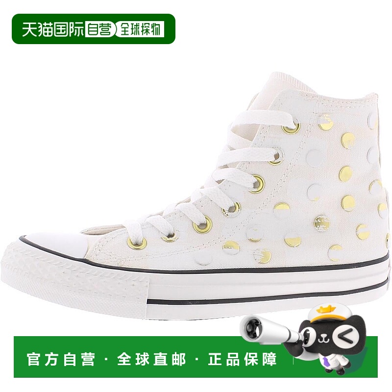 自营converseChuck Taylor Hi女式帆布高帮休闲时尚运动鞋-白色