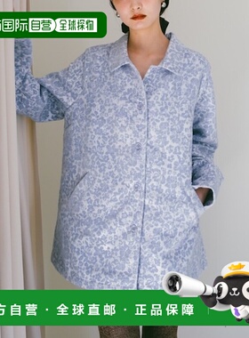 1h可退 日本直邮sahara女士光面摩尔纹提花宽松外套 01OT1112503