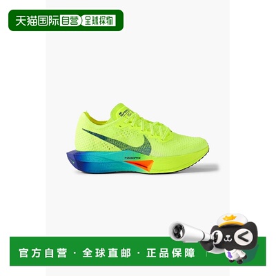 香港直邮Nike 耐克 女士 ZoomX Vaporfly 3 Flyknit 荧光色网纱运