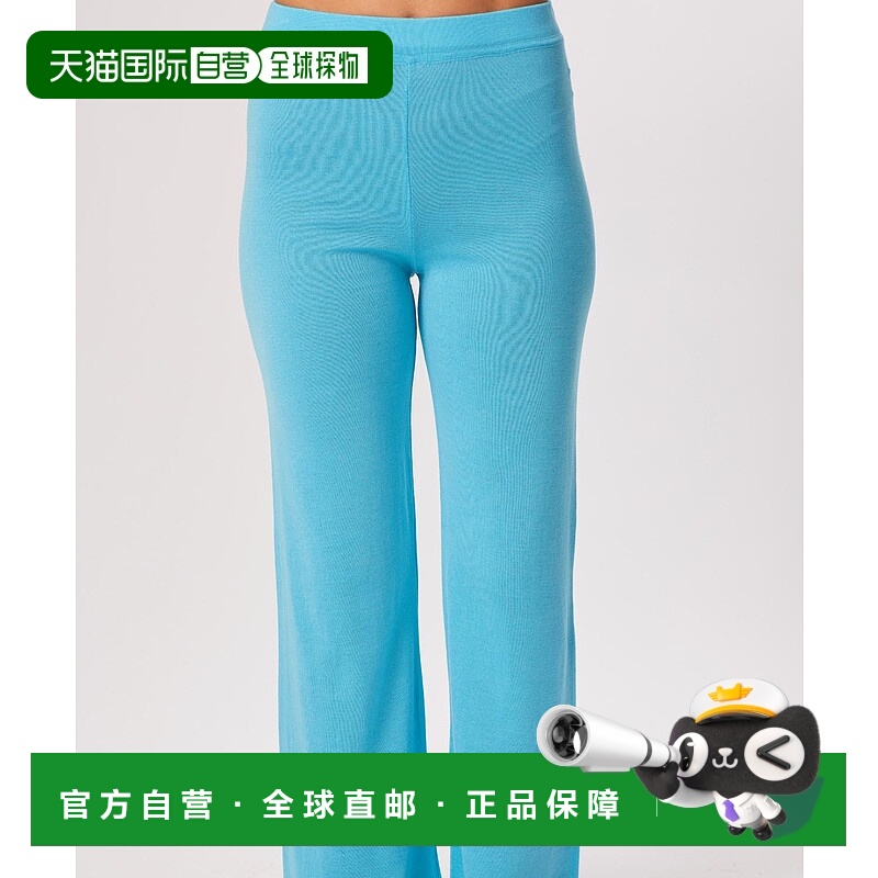 自营french kyssKnit Lounge Pant In Turquoise - turquoise 美