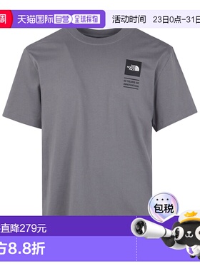 香港直邮THE NORTH FACE 男士T恤 SS2026 灰色短袖NF0A8GAQ0UZ