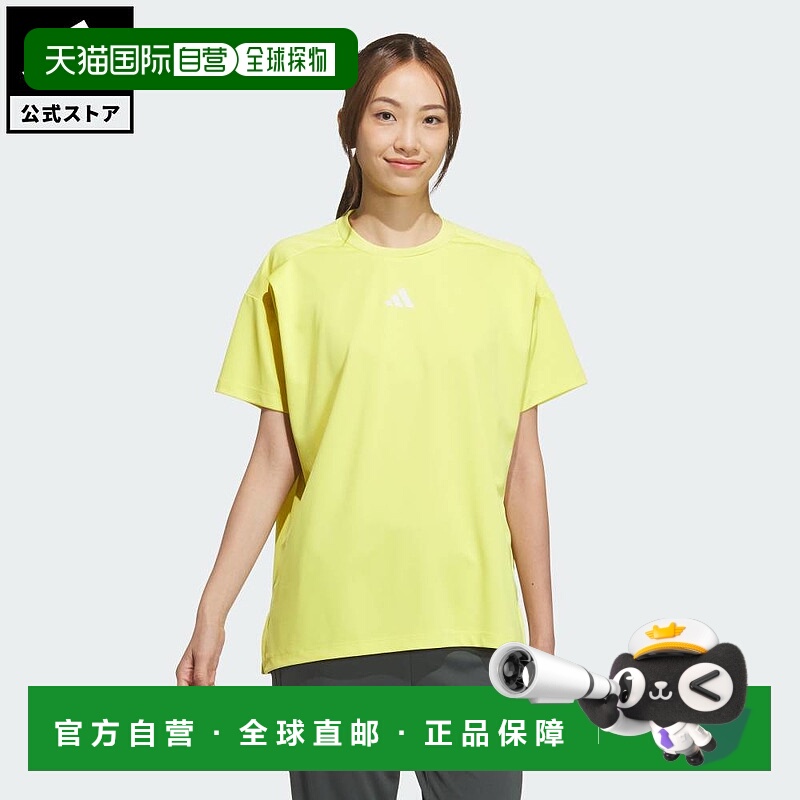 日本直邮 adidas 女士Tero半袖T恤[JP0014] 黄色 女士T恤