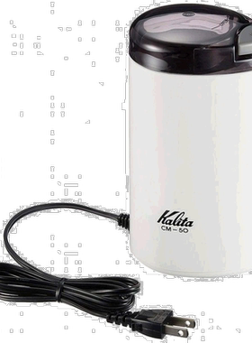 日本直邮Kalita咖啡机厨房电器电动咖啡豆研磨机白色方便携带