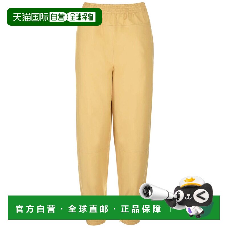香港直邮LOEWE 女士休闲裤 S540Y04XE18747 SS2023 棕色 宽松版型 - 实物图