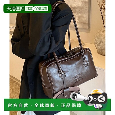 日本直邮florist 女士 复古风压纹标志波士顿包 G42720117