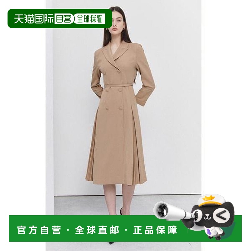韩国直邮THE IZZAT Theisjack 双层褶裥裁剪连衣裙 IN9A0OP07SG