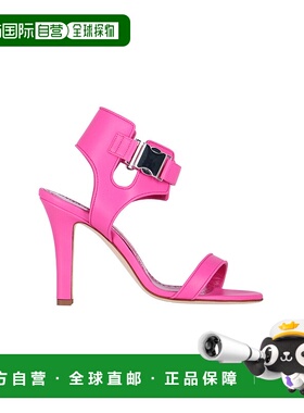 1h可退 香港直邮MANOLO BLAHNIK 莫罗 伯拉尼克 女士 粉色凉鞋 22