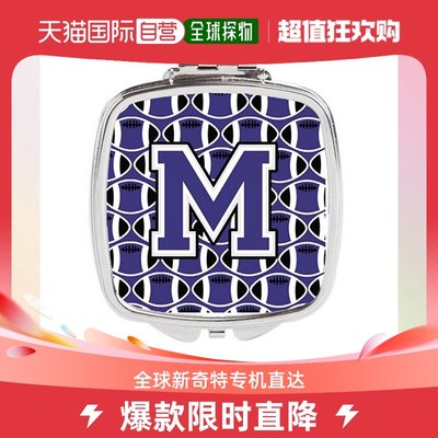 Carolines Treasures CJ1068-MSCM Letter M Football Purple & W