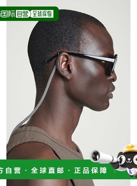 自营欧洲直邮COS 男士黑色/白色黄铜太阳镜新款