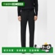 自营欧洲直邮Mango芒果 法兰绒长裤 男士 黑色常规款