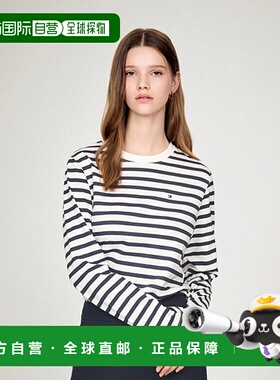 韩国直邮TOMMY HILFIGER 女士女装T恤T22E6TTO005WT104R长袖条纹