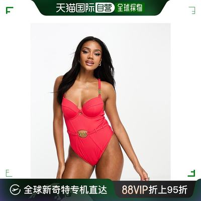 香港直邮潮奢 ann summers 女士Ann Summers riviera 红色泳衣