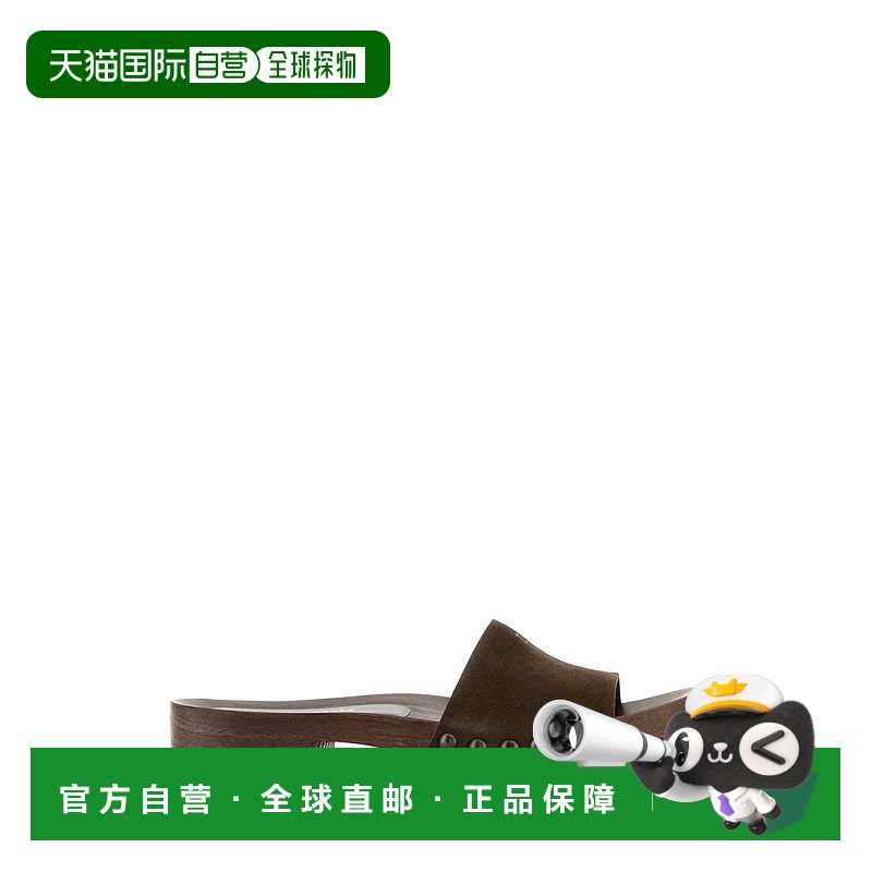 1h可退 香港直邮Miu Miu 缪缪 女士 露趾拖鞋 5Z425EFA030Z5O