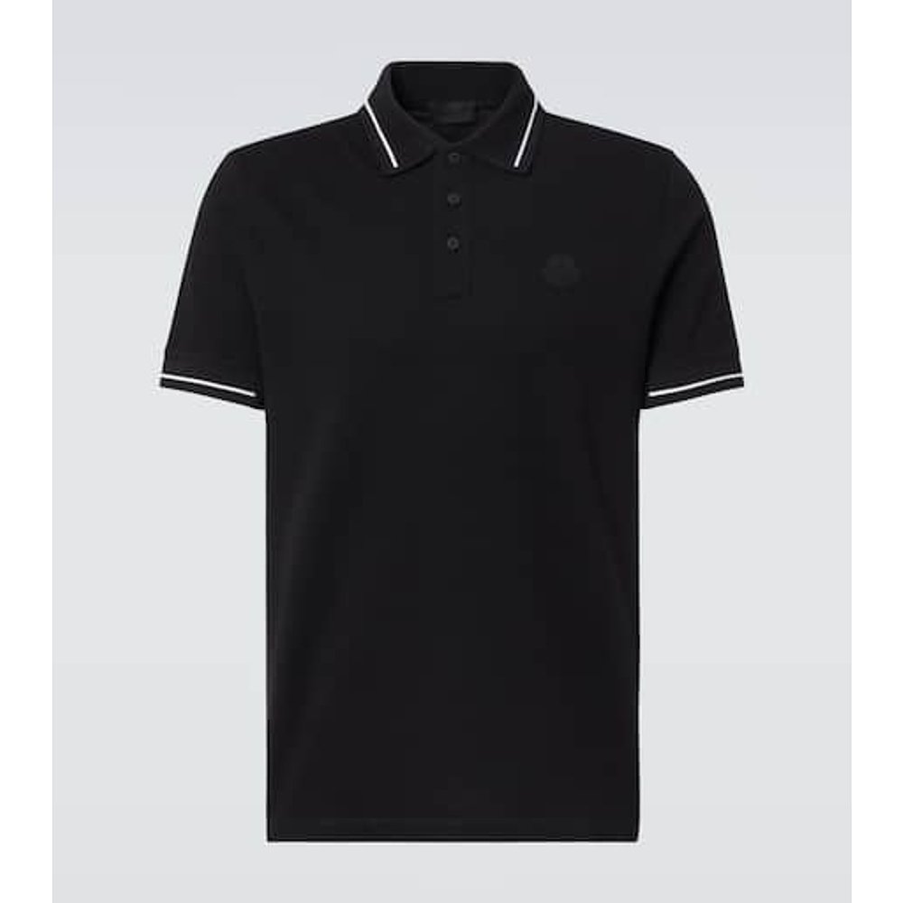 潮奢 Moncler 盟可睐 男士 徽标棉质凸纹布Polo衫